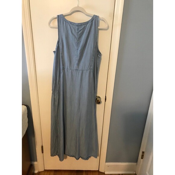 J.Jill Denim Maxi Dress Size Large - Picture 5 of 8